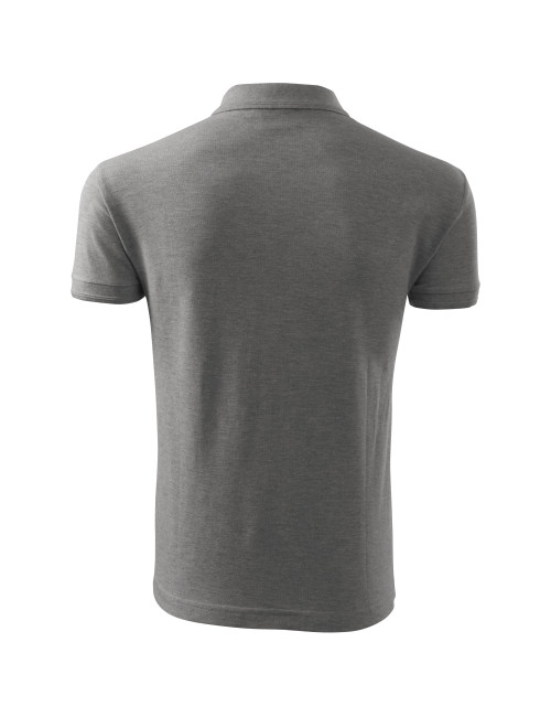 Men`s polo shirt pique polo 203 dark gray melange Adler Malfini