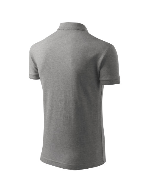 Men`s polo shirt pique polo 203 dark gray melange Adler Malfini