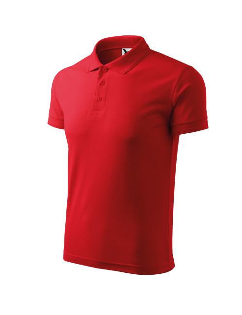 Herren Poloshirt Piqué Polo 203 rot Adler Malfini