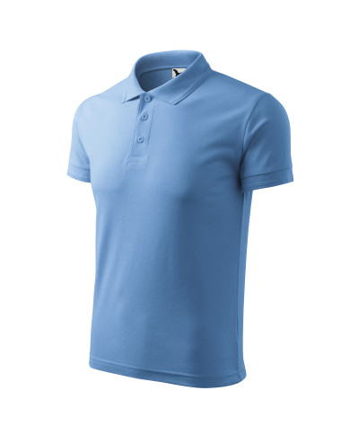 Herren Poloshirt Piqué Polo 203 blau Adler Malfini