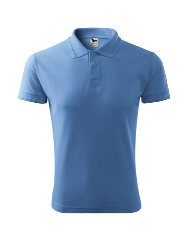 Herren Poloshirt Piqué Polo 203 blau Adler Malfini