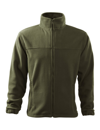 Adler RIMECK Herren Fleecejacke 501 Military mit Computer-Sticklogo