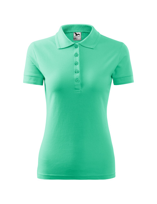 Damen Poloshirt Piqué Polo 210 Mint Adler Malfini
