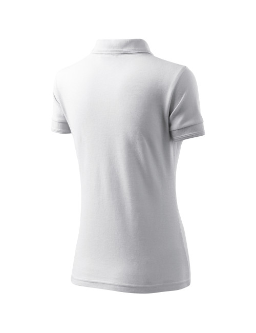 Ladies polo shirt pique polo 210 white Adler Malfini