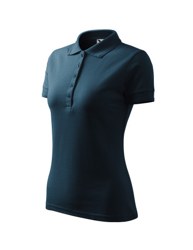 Damen-Poloshirt Pique Polo 210 Marineblau Adler Malfini