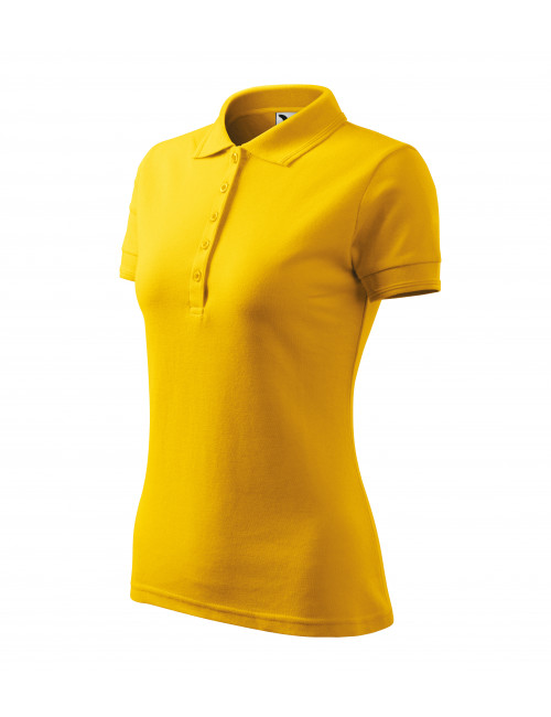 Koszulka polo damska pique polo 210 żółty Adler Malfini