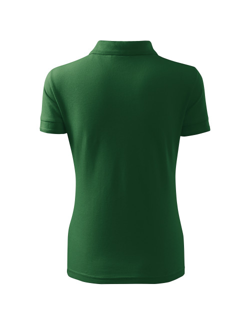 Ladies polo shirt pique polo 210 bottle green Adler Malfini