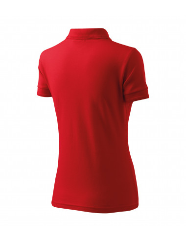 Ladies polo shirt pique polo 210 red Adler Malfini