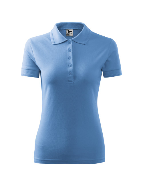 Damen Poloshirt Piqué Polo 210 blau Adler Malfini
