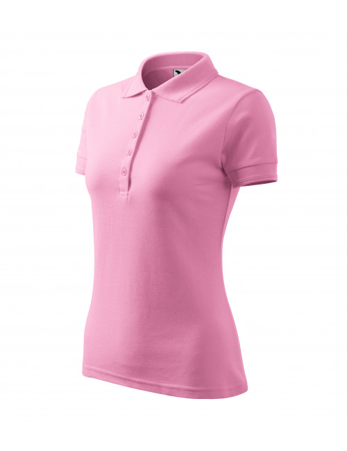 Damen-Poloshirt Piqué-Polo 210 rosa Adler Malfini