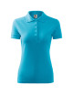 Ladies polo shirt pique polo 210 turquoise Adler Malfini
