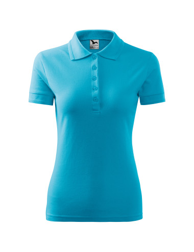 Damen Poloshirt Piqué Polo 210 Türkis Adler Malfini