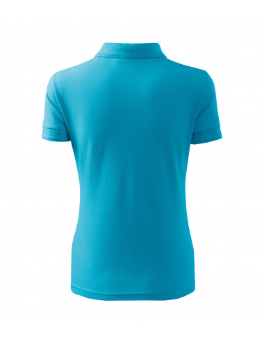 Ladies polo shirt pique polo 210 turquoise Adler Malfini