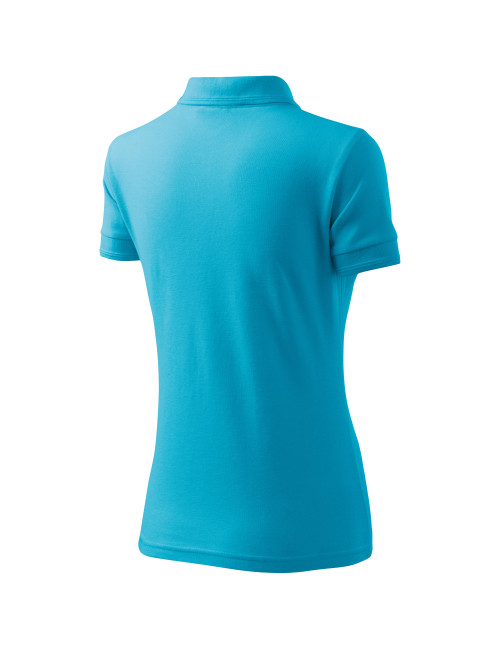 Damen Poloshirt Piqué Polo 210 Türkis Adler Malfini
