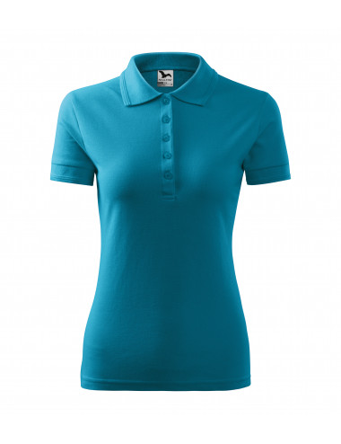 Ladies polo shirt pique polo 210 dark turquoise Adler Malfini