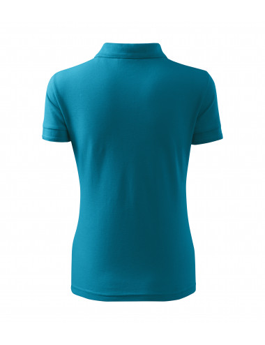 Ladies polo shirt pique polo 210 dark turquoise Adler Malfini