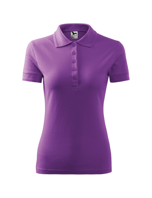 Damen Poloshirt Piqué Polo 210 Lila Adler Malfini