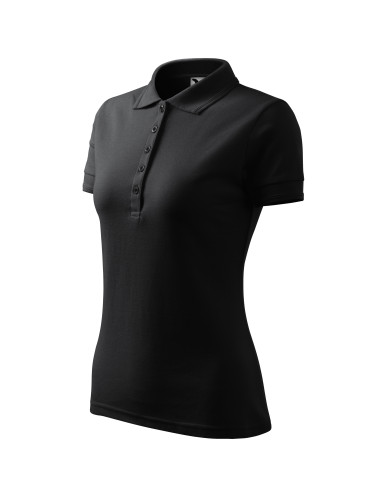 Damen-Poloshirt Pique Polo 210 Ebenholzgrau Adler Malfini