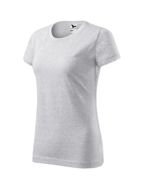 Basic Damen T-Shirt 134 hellgrau meliert Adler Malfini