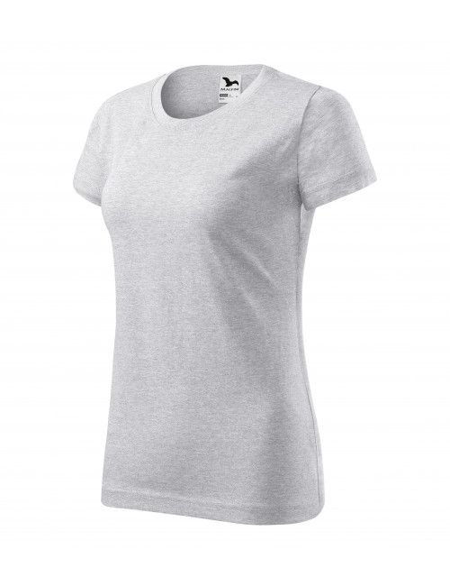 Women`s t-shirt basic 134 light gray melange Adler Malfini