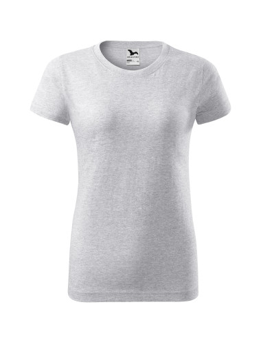 Women`s t-shirt basic 134 light gray melange Adler Malfini