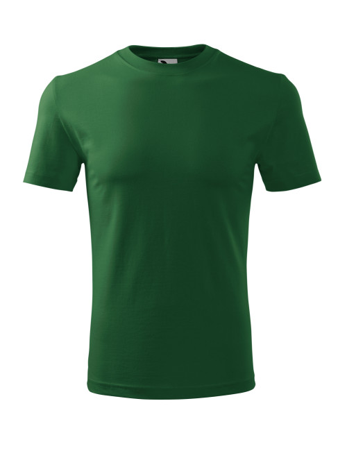 Adler MALFINI Men`s T-shirt Classic New 132 bottle green embroidery