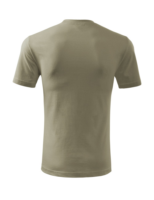 Adler MALFINI Men`s T-shirt Classic New 132 light khaki clothing embroidery