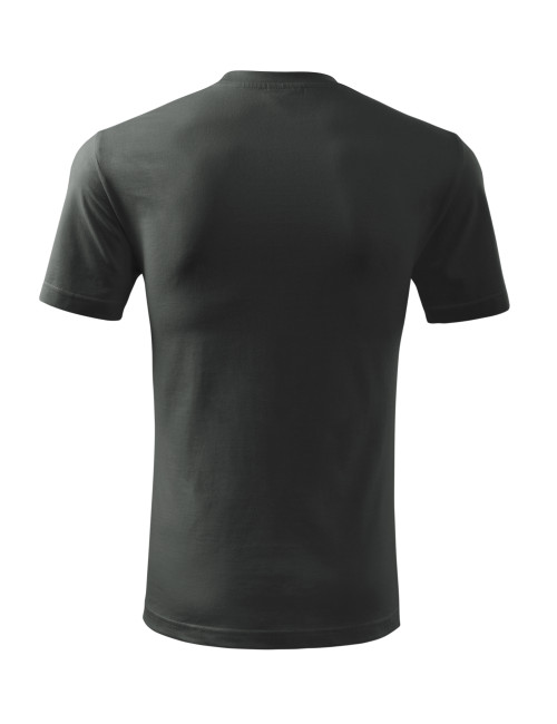 Adler MALFINI Men`s T-shirt Classic New 132 dark khaki logo embroidery