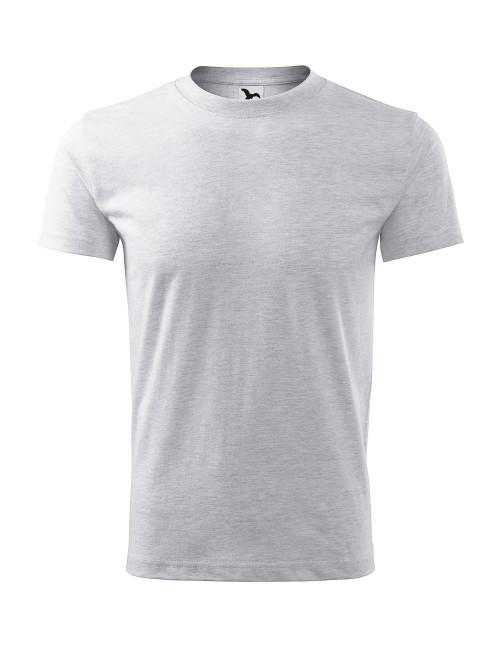 Adler MALFINI Herren T-Shirt Classic New 132 hellgrau meliert zum Besticken