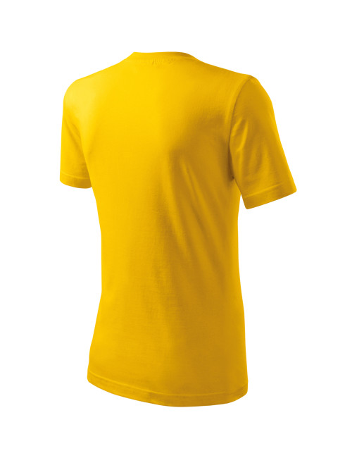 Adler MALFINI Men`s T-shirt Classic New 132 yellow clothing with embroidery