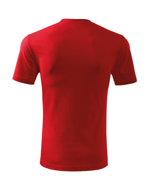 Adler MALFINI Herren T-Shirt Classic New 132 rote Kleidung mit Stickerei