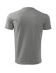 Adler MALFINI Herren T-Shirt Classic New 132 dunkelgraue Melange-Stickerei