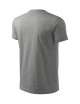 Adler MALFINI Men`s T-shirt Classic New 132 dark gray melange embroidery
