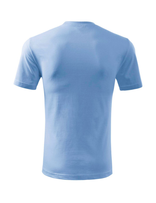 Adler MALFINI Herren T-Shirt Classic New 132, blau, Computerstickerei