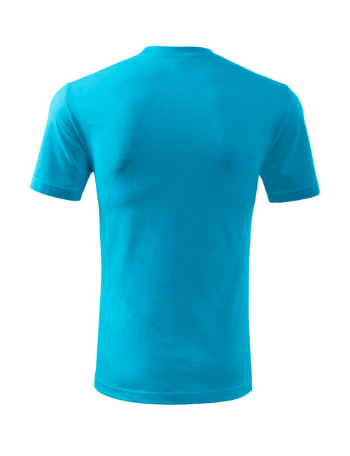 Adler MALFINI Herren T-Shirt Classic New 132 türkisfarbenes Bekleidungs-Sticklogo