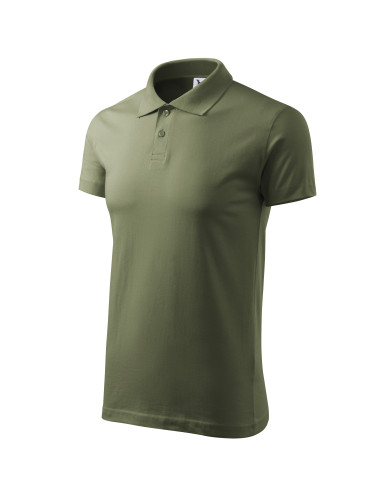 Koszulka polo męska single j. 202 khaki Adler Malfini