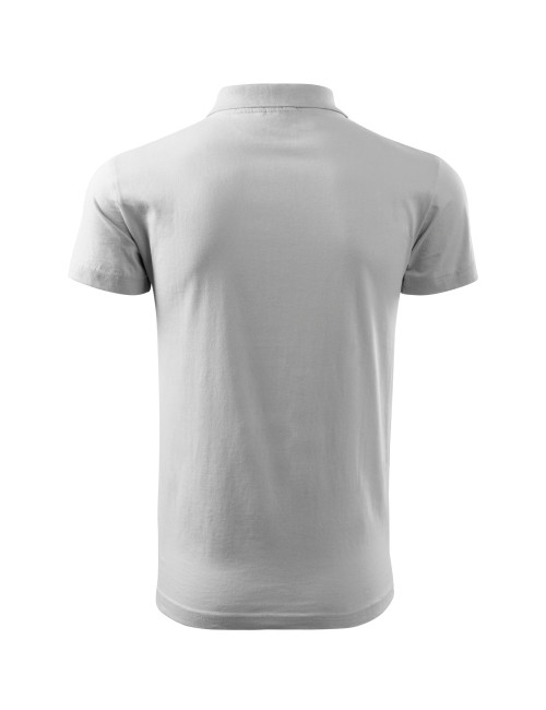 Men`s single j polo shirt. 202 white Adler Malfini