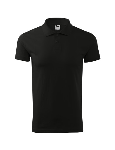 Herren-Single-Poloshirt, Größe 202, schwarz Adler Malfini
