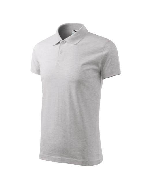 Men`s single j polo shirt. 202 light gray melange Adler Malfini