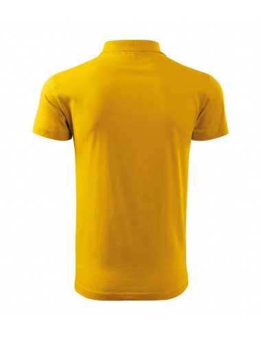 Koszulka polo męska single j. 202 żółty Adler Malfini