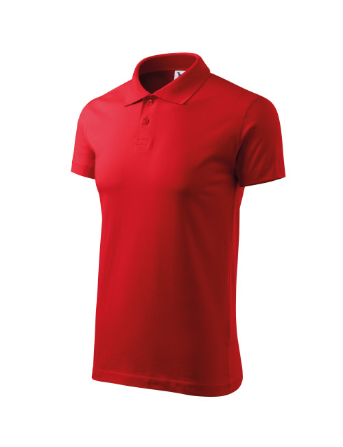 Men`s single j polo shirt. 202 red Adler Malfini
