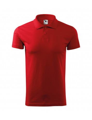 Men`s single j polo shirt. 202 red Adler Malfini