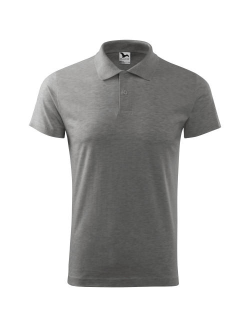 Herren-Einzelpoloshirt, Größe 202, dunkelgrau meliert Adler Malfini