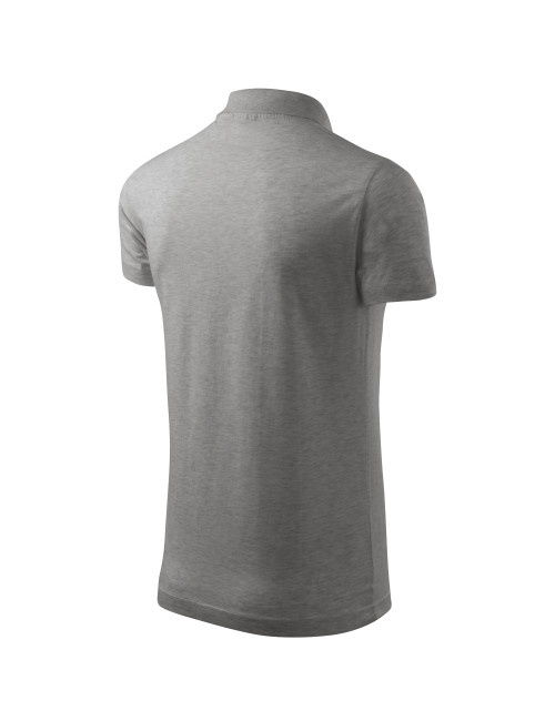 Herren-Einzelpoloshirt, Größe 202, dunkelgrau meliert Adler Malfini