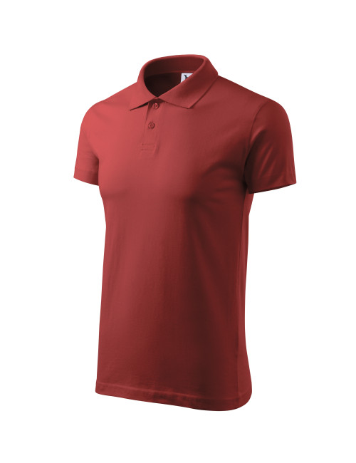 Men`s single j polo shirt. 202 maroon Adler Malfini