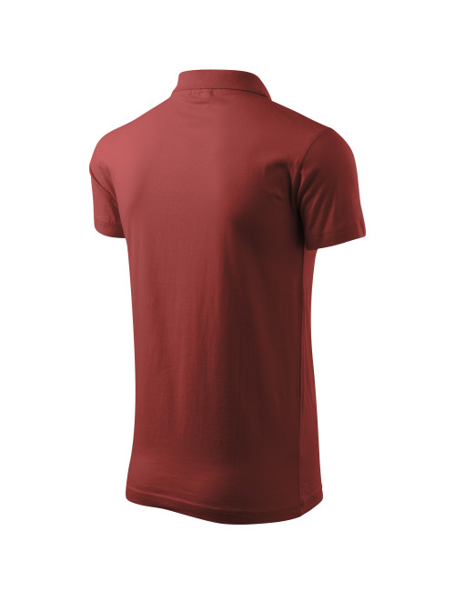 Men`s single j polo shirt. 202 maroon Adler Malfini