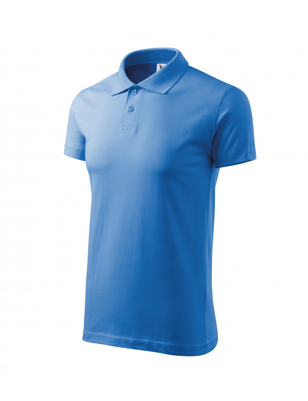 Men`s single j polo shirt. 202 azure Adler Malfini