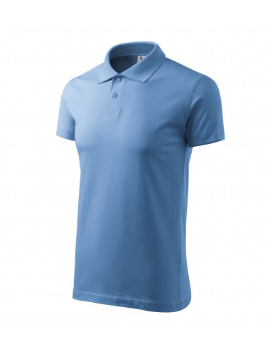 Men`s single j polo shirt. 202 sky blue Adler Malfini