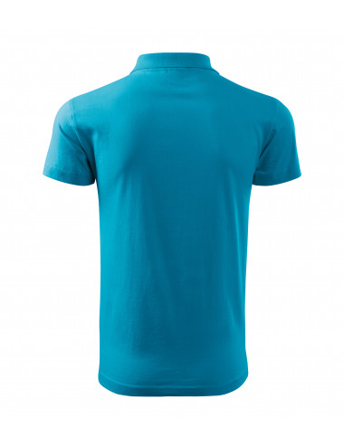 Men`s single j polo shirt. 202 turquoise Adler Malfini