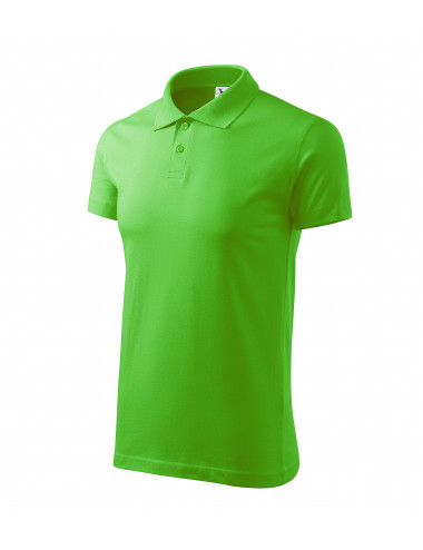Men`s single j polo shirt. 202 green apple Adler Malfini